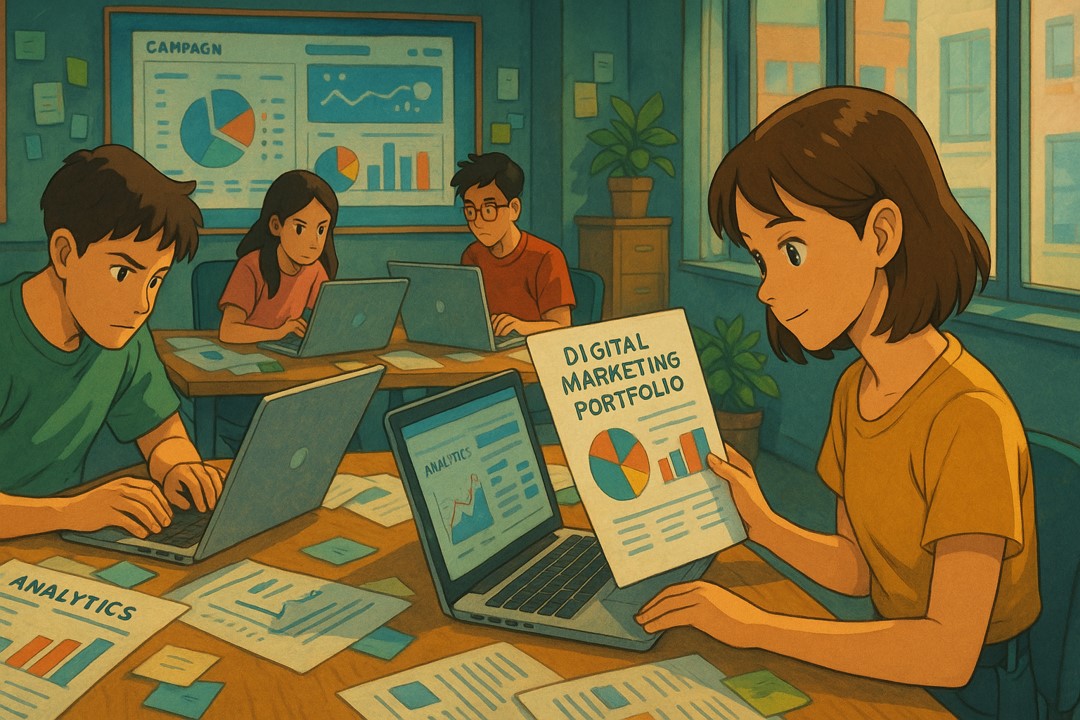 cara membuat portofolio digital marketing